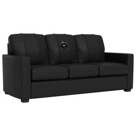 Dreamseat Silver Sofa with Toronto Raptors Primary 2019 Champions Logo XZ7759001SOCDBK-PSNBA32074